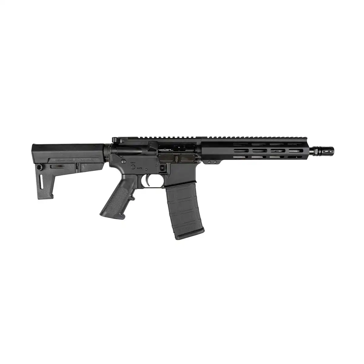 One Horse OH-15 Complete AR-15 Pistol 5.56mm 30rd Magazine 10.5" Barrel 9.25" M-LOK Handguard KAK Brace