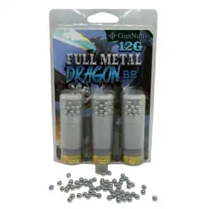GunNutts Full Metal Dragon BB With Dragon's Breath Shotshell Ammunition 12ga 2-3/4" BB 3/ct