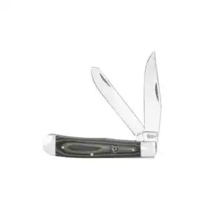 ABKT Cattleman Trapper Cowhand Knife 2 Blades Green