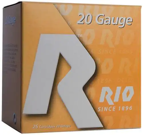Rio Small Game Load Shotshell 20 ga 3" MAX 1-1/4 oz #6 1250 fps 25/ct