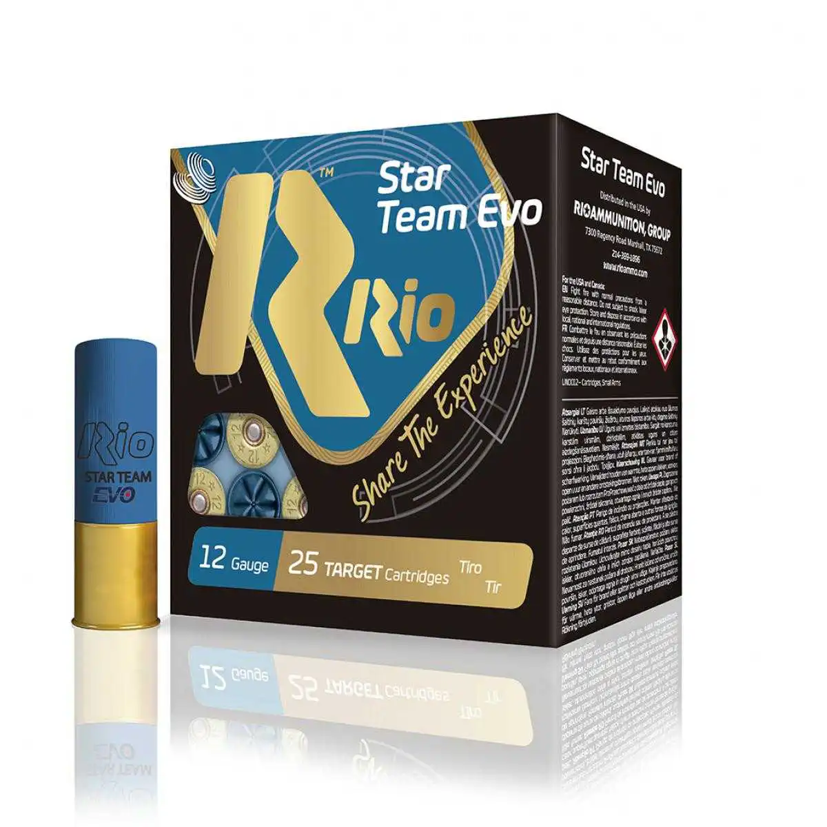 Rio Star Team Evo 28 Low Recoil Shotshells 12 ga 2-3/4" 1 oz 1135 fps #7.5 25/ct