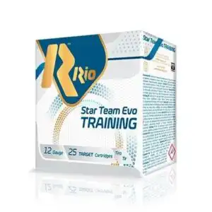 Rio Star Team Evo Training Shotgun Ammo 12ga 2-3/4" 1200fps 1-1/8oz 7.5 Shot 25/ct