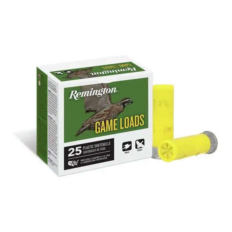 Remington Lead Game Load Shotshells 20 ga 2-3/4" 7/8 oz 1225 fps #8 25/ct