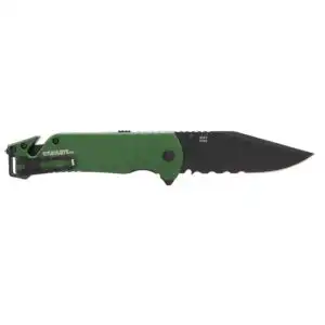 SOG Knives Escape 2.0 Folding Knife 3-2/5" Semi Serrated Clip Point Blade OD Green