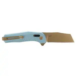 SOG Knives Diverge XR Folding Knife 3" Sheepsfoot Blade Gold and Light Blue
