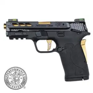 S&W Performance Center M&P 380 SHIELD EZ M2.0 Handgun .380 Auto 8rd Magazine 3.8" Gold Ported Barrel