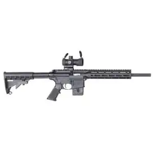 S&W M&P 15-22 Sport Rifle .22LR 10rd Magazine 16.5" Barrel with MP-100 M&P Red/Green Dot Optic Compliant Fixed Stock