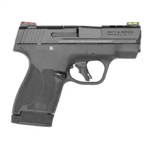 S&W Performance Center M&P 9 Shield Plus 9mm Luger 10rd & 13rd Magazines (2) 3.1" Ported Barrel Black Fiber Optic Sights Manual Thumb Safety