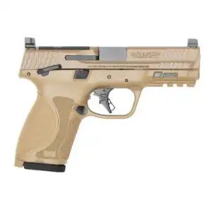 S&W M&P 9 M2.0 Compact Optic Ready Handgun 9mm Luger 10rd Magazine(2) 4'' Barrel FDE Thumb Safety