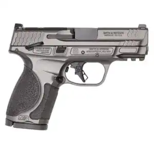 S&W M&P 9 M2.0 Metal Compact OR Handgun 9mm Luger 15rd Magazine(2) 3.6" Barrel Tungsten Gray Cerakote Thumb Safety