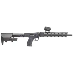 Smith & Wesson M&P FPC Rifle 9mm Luger 17rd (1) & 23rd (2) Magazines 16.25" 1/2x28 Threaded Barrel Black with Crimson Trace Red Green Dot Optic
