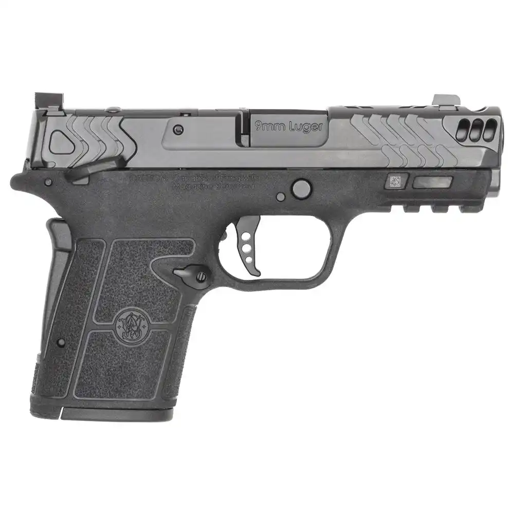 Smith & Wesson PC Equalizer Carry Comp Handgun 9mm Luger 10rd (1) 13rd (1) & 15rd (1) Magazines 3.675" Barrel Black Thumb Safety