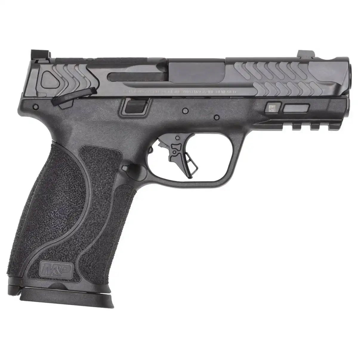 S&W PC M&P 10mm M2.0 Carry Comp Handgun 10mm Auto 10rd Magazines(2) 4" Barrel OR Thumb Safety Black Compliant