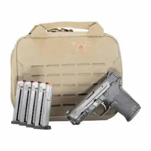 Smith & Wesson M&P9 Shield EZ M2.0 Handgun Bundle 9mm Luger 8rd Magazines (5) 3.675" Barrel Black with Case