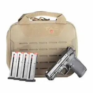 Smith & Wesson M&P380 Shield EZ M2.0 Handgun Bundle .380 Auto 8rd Magazines (5) 3.68" Barrel Black with Case