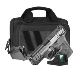 S&W Equalizer Carry On Bundle 9mm Luger 10rd(1)13rd(1)&15rd(1) Magazines 3.67" Barrel Thumb Safety Savior Bag RFX11 Green Dot