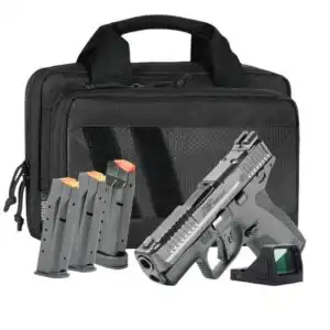 S&W Shield X Handgun Bundle 9mm Luger 15rd(1) & 13rd(3) Magazines 3.6" Barrel w/ Veriridian RFX11 and Savior Bag
