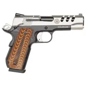 Smith & Wesson Performance Center 1911 Handgun .45 ACP 9rd Magazine 4.25" Barrel 2 Tone Brown Grips