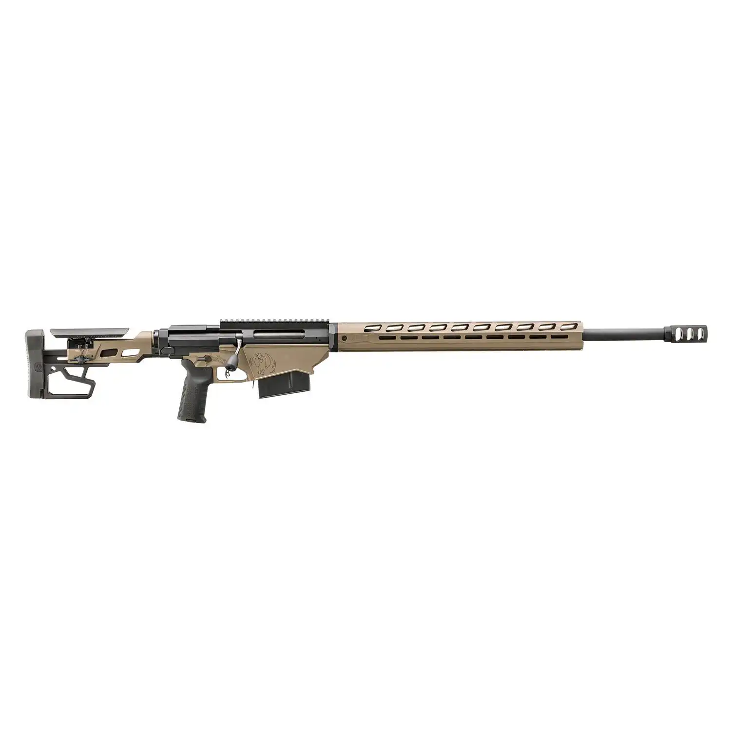 Ruger Precision Rifle .338 Lapua 5rd Magazines(2) 26" 3/4x24 Threaded Barrel Smoked Bronze Cerakote