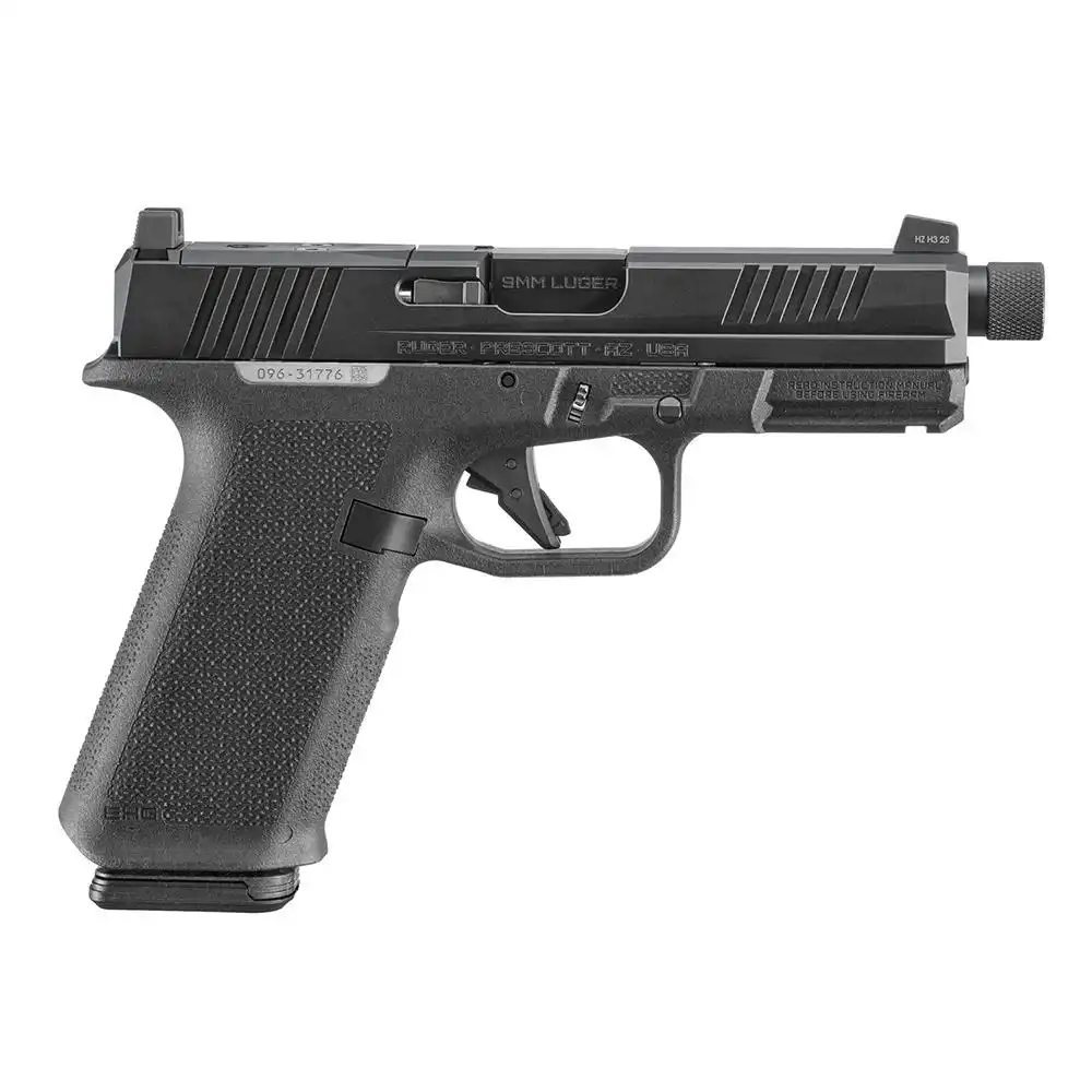 Ruger RXM Handgun 9mm Luger 17rd Magazines (2) 4.5" 1/2x28 Threaded Barrel Black OR