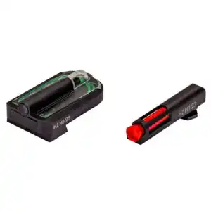 HI-VIZ FASTDOT H3 Red Front Green Rear Sight for Glock MOS 9mm| 40 S&W | 357 Sig