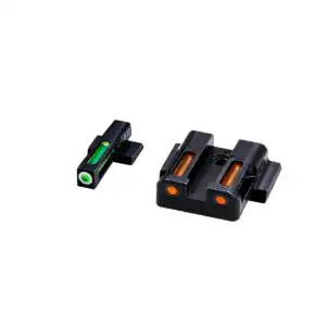 HIVIZ LiteWave H3 sight Orange/Green LitePipe/White front ring fits S&W Shield models