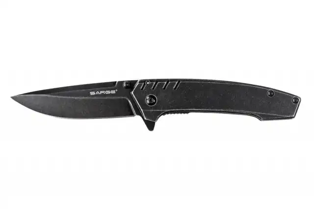Sarge Knives Stone - Stonewash Frame Lock Folder