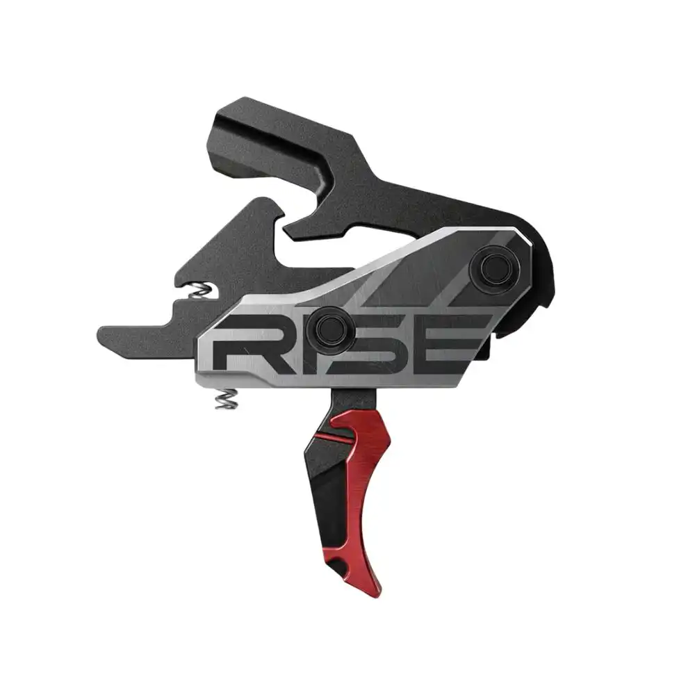 Rise Blitz G2 AR Trigger 3.5lb Curved Red with Interchangeable Blade