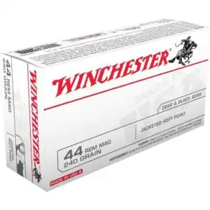 Winchester USA Handgun Ammunition .44 Mag 240 gr JSP 50/ct
