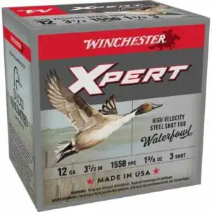 Winchester Xpert High Velocity Steel Shotshells 12 ga 3-1/2" 1-3/8 oz 1550 fps #3 25/ct