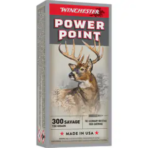 Winchester Super-X Power Point Rifle Ammunition .300 Savage 150 gr. PSP 2630 fps 20/ct