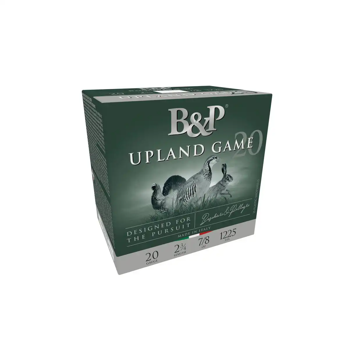 B&P Upland Game Shotshells 20ga 2-3/4'' 7/8oz 1225 fps #5 25/ct