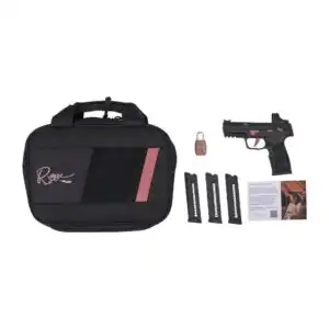 Sig Sauer P322 Rose Romeo RS Handgun .22 LR 20rd Magazines (3) 4" Barrel Black with Rose Savior Gun Bag