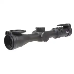 Sig Sauer Whiskey 4 Low Profile Rifle Scope 3-12x44 30mm SFP Quadplex non-Illum Capped 0.25 MOA - Black