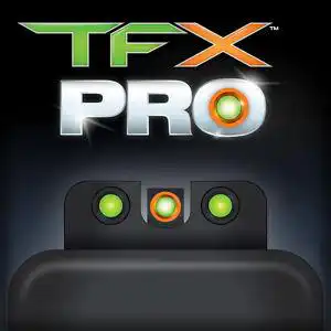 Truglo TFX Pro Tritium/Fiber-Optic Day/Night Sights - Walther PPS (Except M2) - Orange Outline Front/Green Rear