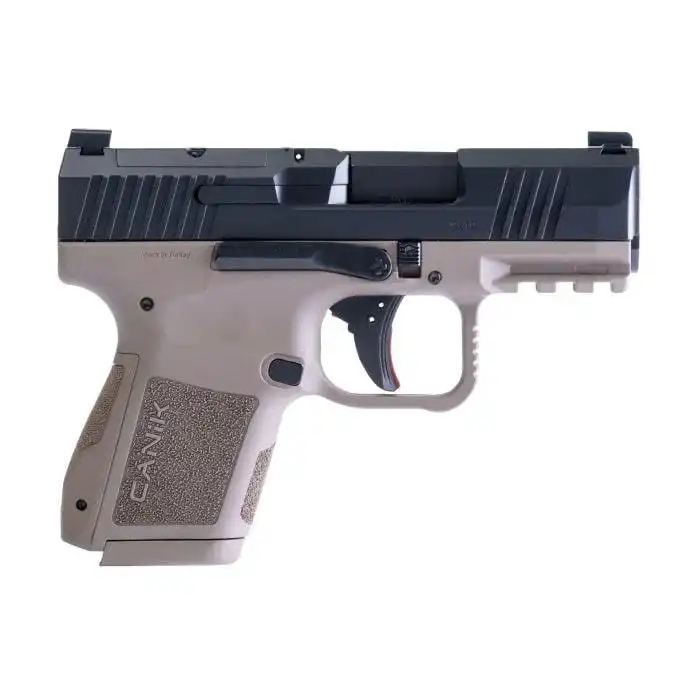 Canik METE MC9 CA Compliant Handgun 9mm Luger 10rd Magazine(2) 3.18" Barrel FDE Frame/ Black Slide