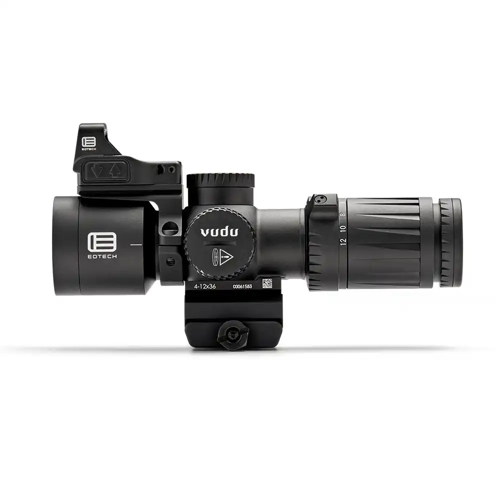 EOTech Vudu Rifle Scope Package 4-12x36 36mm FFP MR5 Black with EFLX and Ring Mount