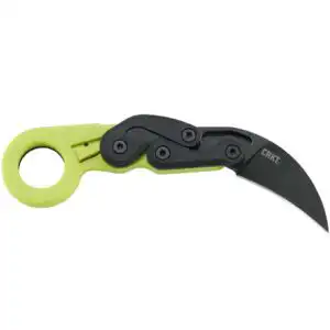 CRKT Provoke Zap Folding Knife 2 1/2" Hawkbill Blade Green