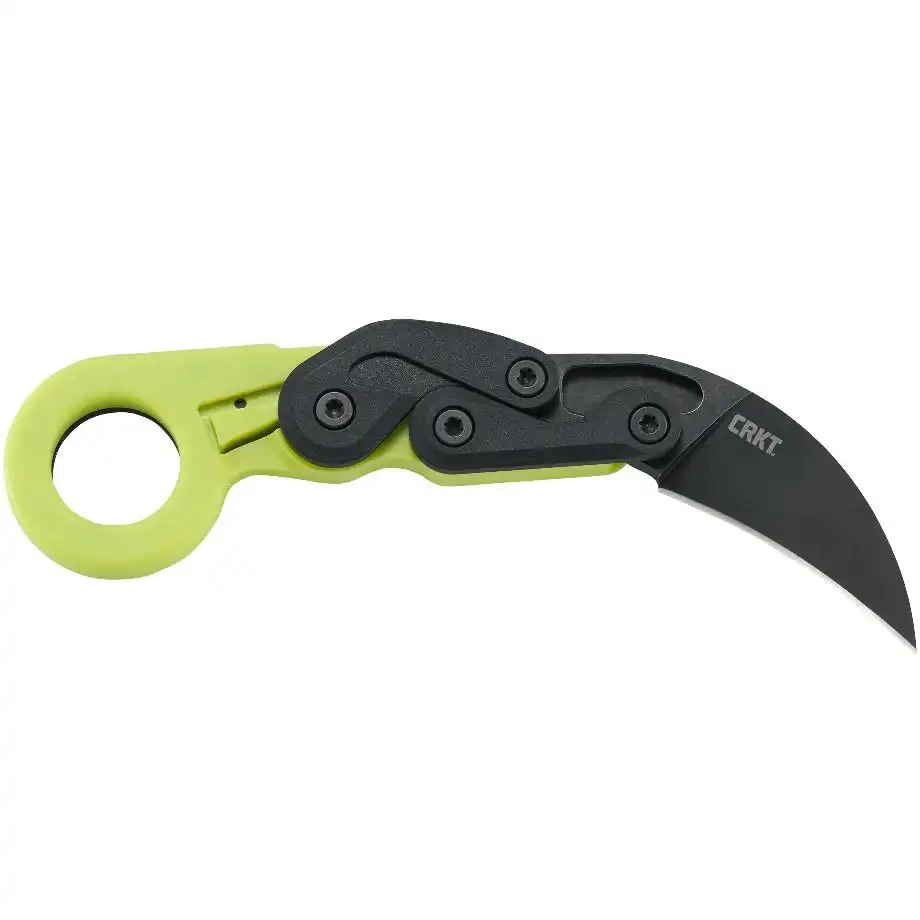 CRKT Provoke Zap Folding Knife 2 1/2" Hawkbill Blade Green