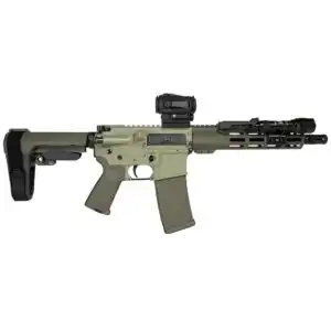 Shark Coast Grassy Knoll AR Pistol Bundle 5.56mm 30rd Magazine 10.5'' Threaded Barrel Vortex Sparc Red Dot Streamlight ProTac SBA3 Brace
