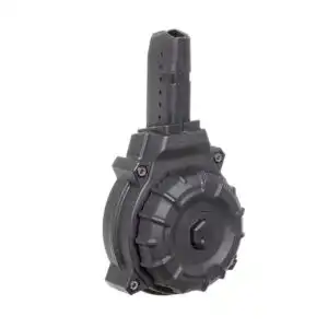 Promag Glock Style AR-15 Carbine Magazine 9mm Black Polymer Drum - 50/rd