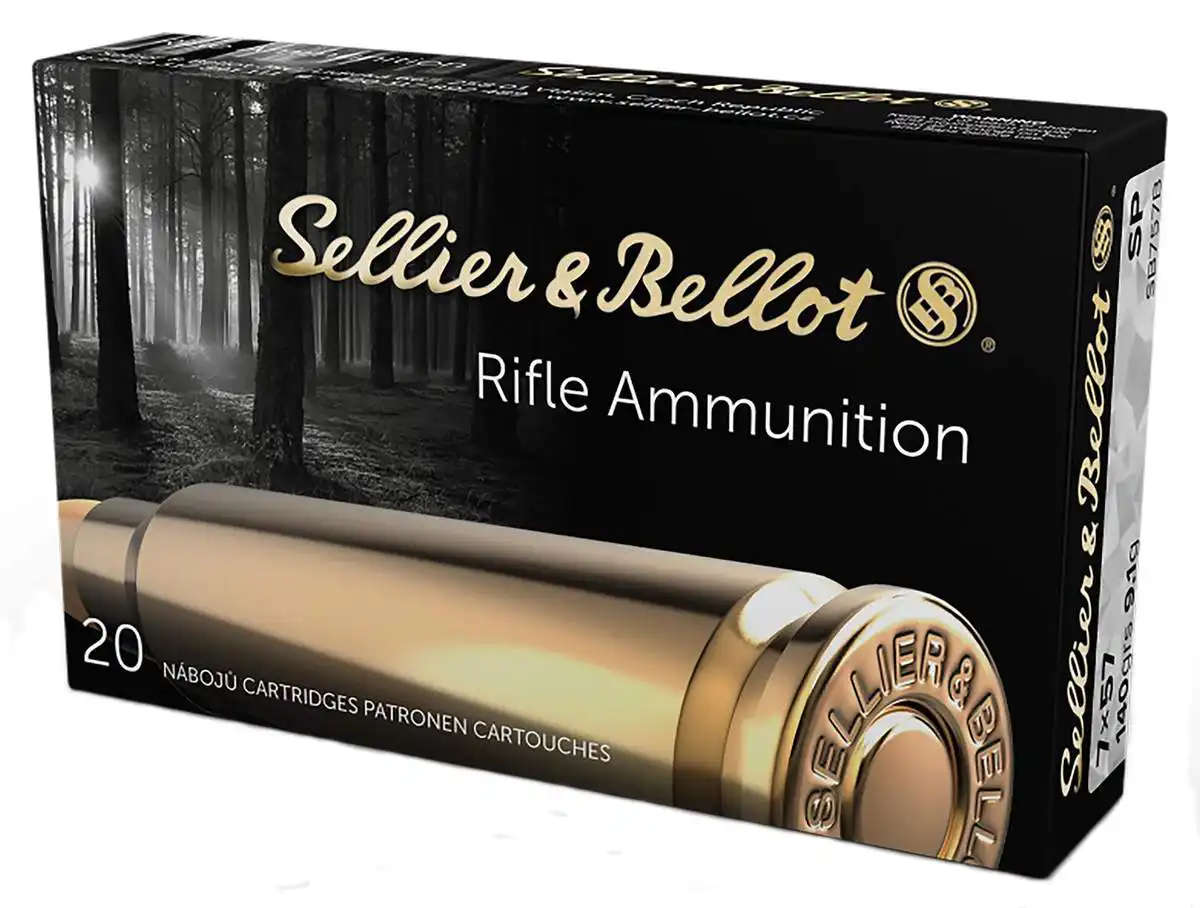 Sellier & Bellot Rifle Ammunition 7x57mm 140 gr SP 2651 fps 20/ct