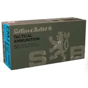 Sellier & Bellot Subsonic Handgun Ammunition 9mm Luger 150gr FMJ 1000 fps 20/ct
