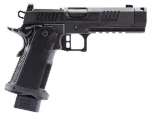 Alpha Foxtrot AF1911-Romulus MOS Adapter Handgun 9mm Luger 17(1) & 20rd(1) Magazines 4.25" Comp Threaded Barrel DLC Black