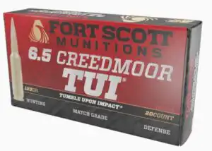 Fort Scott Munitions 6.5 Creedmoor Rifle Ammo - 123gr | 20rd Box