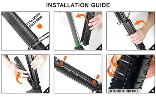 UTG RAIL PICATINNY AR-15 9" - 2-PC DROP-IN MID-LENGTH - Image 5