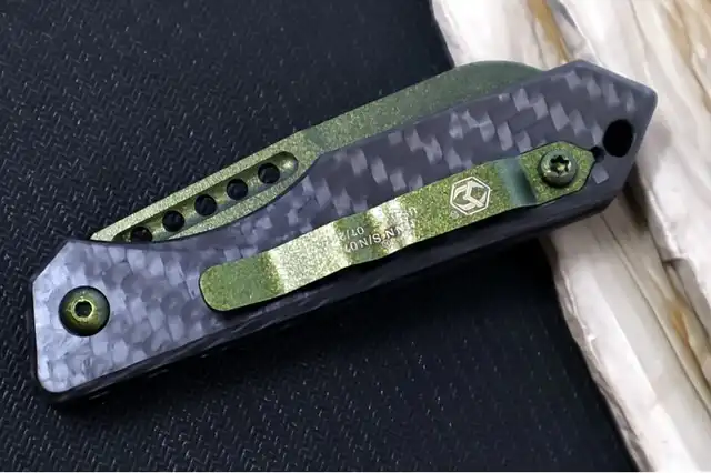 Heretic Jinn - Auto, Metallic Green, MagnaCut, Carbon Fiber - Image 4