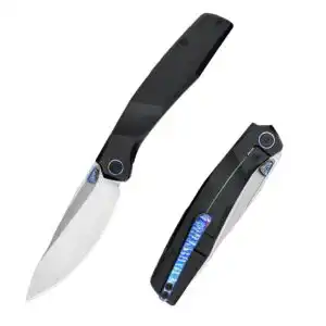 Ferramonster Astrome - Black Titanium Handle, S90V Belt Satin. FM23009-C