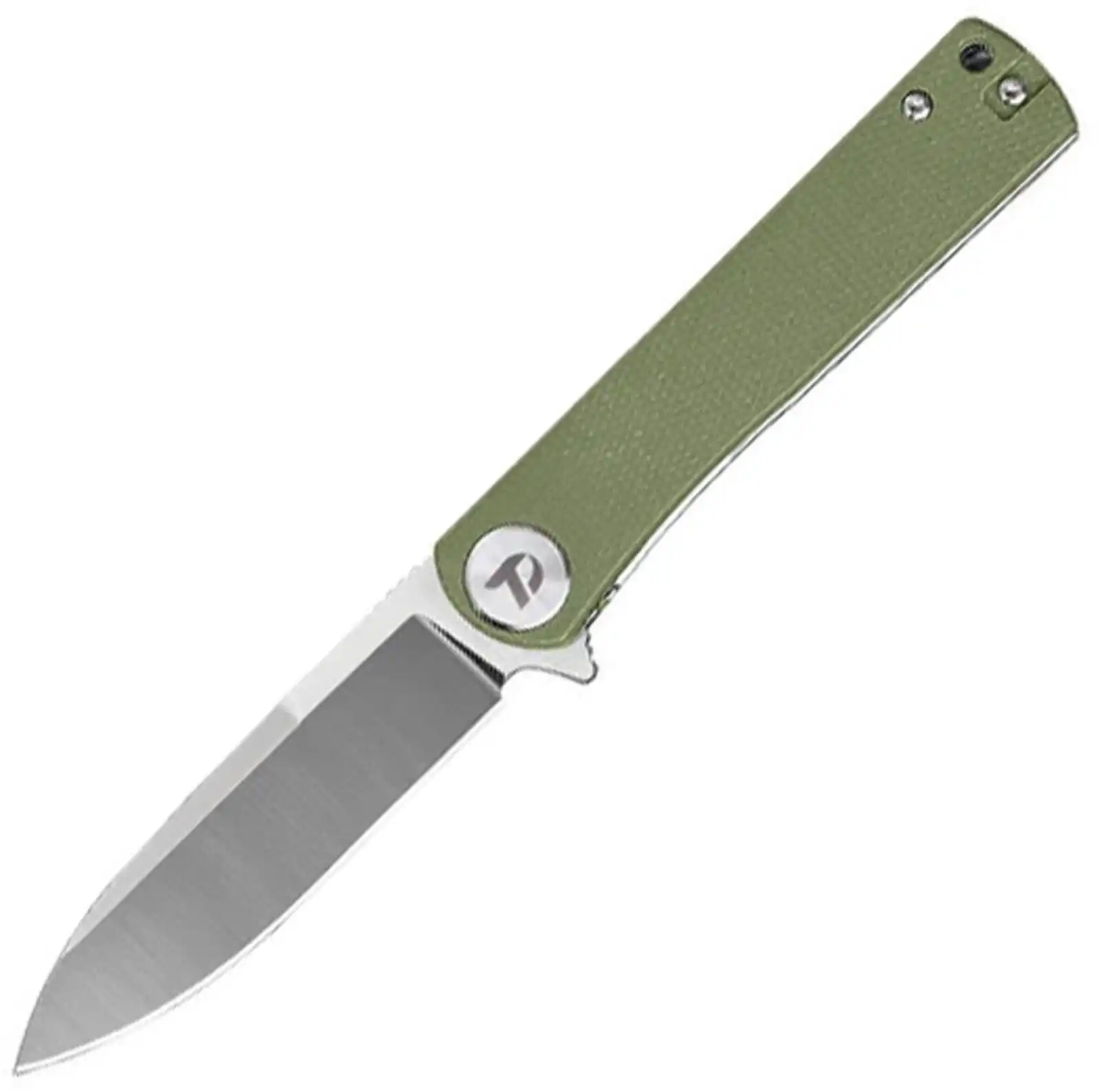 Dreamtech D3896MGR - Green Micarta, D2 Steel, Linerlock