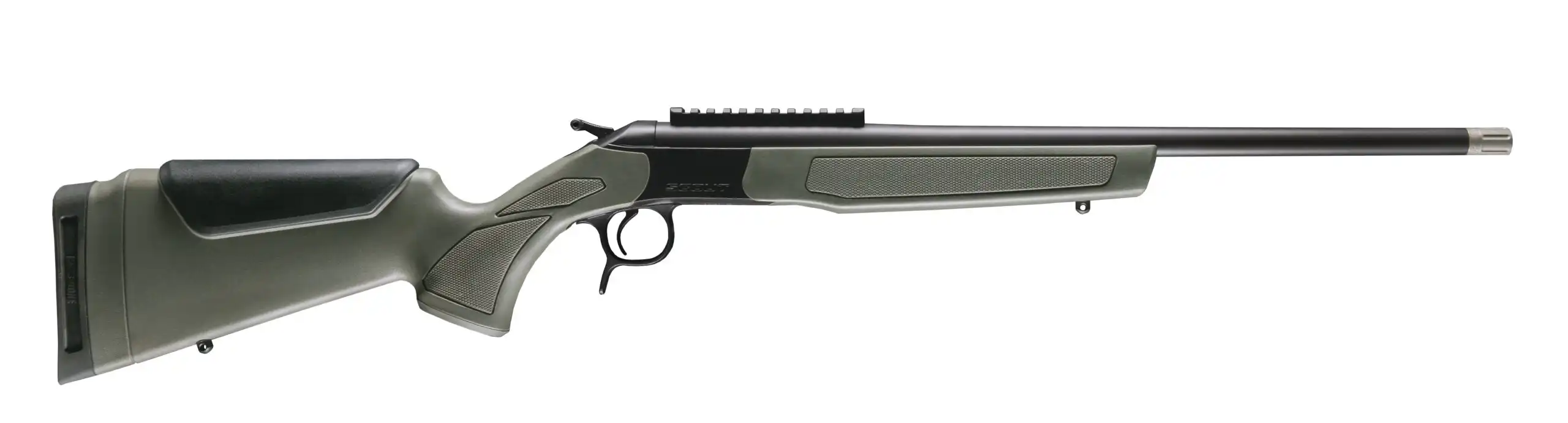 CVA SCOUT SPUR 28GA BL/ODG 22"